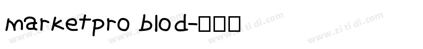 marketpro blod字体转换